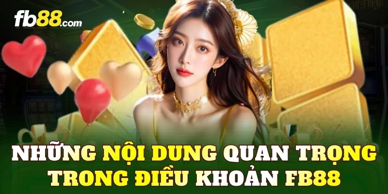 Những nội dung quan trọng trong điều khoản FB88